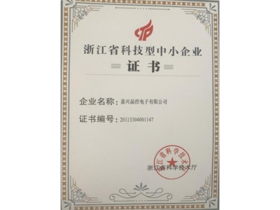 Zhejiang Province Science and Technology-based Small and Medium-sized Enterprises